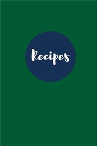 Recipes (Blank Cookbook)