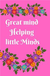 Great Mind Helping Little Minds