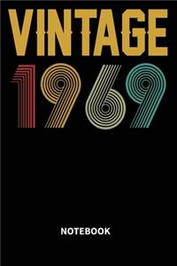Vintage 1969 Notebook