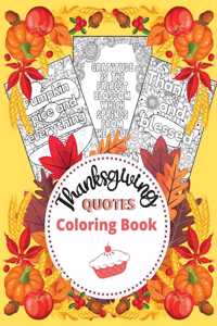 Thanksgiving Quotes Coloring Book