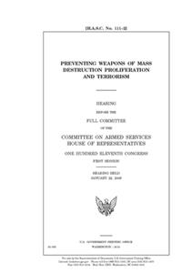 Preventing weapons of mass destruction proliferation and terrorism