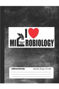 I Love Microbiology Composition Book