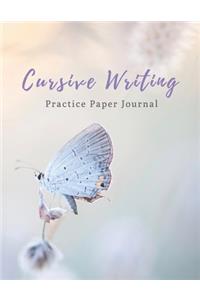 Cursive Writing Practice Paper Journal
