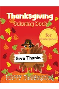 Thanksgiving Coloring Book for Kindergarten
