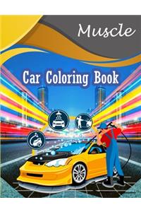 Muscle Car Coloring Book