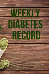 Weekly Diabetes Record