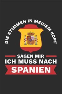 Spanien Notizbuch