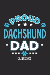 Proud Dachshund Dad Calendar 2020