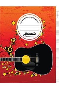 6 String Blank Guitar Tablature Notebook - Acoustic Swirl