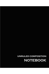 Unruled Composition Notebook