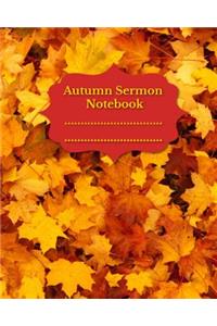 Autumn Sermon Notebook