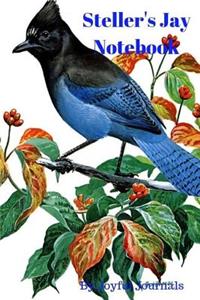 Steller's Jay Notebook: 6 X 9 Small Lined Notebook (Journal Notebook/Journal Diary/Journal Planner) with 120 Pages of College-Ruled Paper for Various Writing Purposes and a Great Gift for Bird Watchers/Nature Lovers