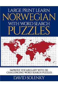 Large Print Learn Norwegian with Word Search Puzzles