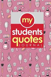 My Students' Quotes Journal