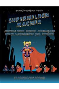 Scherenaktivitäten für die Vorschule (Superhelden-Macher)
