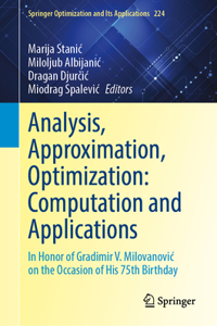 Analysis, Approximation, Optimization: Computation and Applications