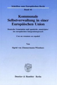 Kommunale Selbstverwaltung in Einer Europaischen Union