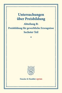Preisbildung Fur Gewerbliche Erzeugnisse