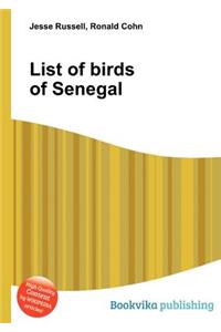List of Birds of Senegal