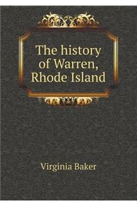 The History of Warren, Rhode Island