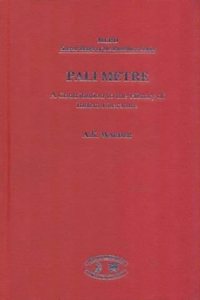 Pali Metre: A Contribution to the History of Indian Literature
