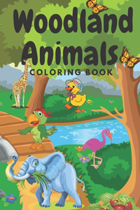 woodland animals coloring book