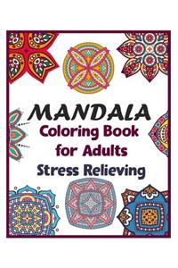 Mandala coloring book for adults stress relieving