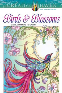 Creative Haven Birds and Blossoms Coloring Book