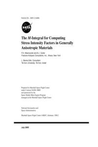 The M-Integral for Computing Stress Intensity Factors in Generally Anisotropic Materials
