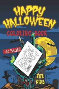 Happy Halloween Coloring Book For Kids