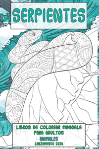 Libros de colorear Mandala para adultos - Lanzamiento 2020 - Animales - Serpientes