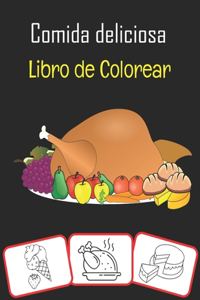 Comida deliciosa Libro de colorear