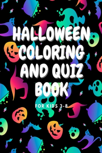 Halloween Coloring and Quiz Book