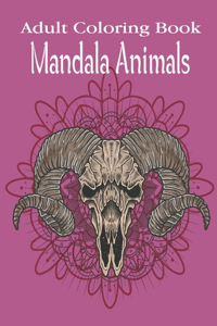 Adult Coloring Book Mandala Animals