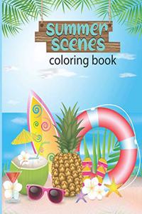 summer scenes coloring book