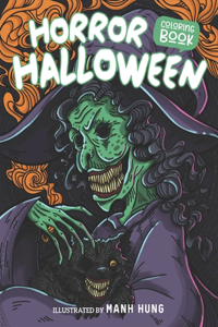 Horror Halloween Coloring Book