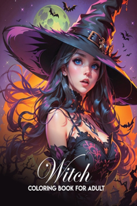 witch coloring book for adults