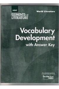 Elements of Literature: Vocabulary Development World Literature