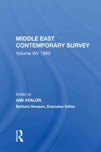 Middle East Contemporary Survey, Volume XIV: 1990