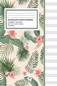 Manuscript Paper Notebook