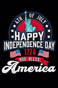 4th of July Happy Independence Day 1776 God Bless america