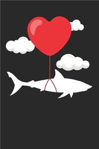 Valentine's Day Notebook - Valentine's Day Gift for Animal Lover - Valentine's Day Shark Journal - Shark Diary