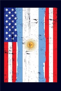 Argentinian American Flag Notebook