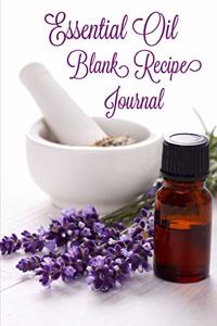 Essential Oil Blank Recipe Journal