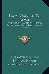 From Oxford to Rome