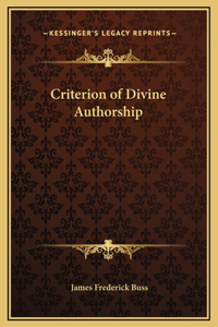 Criterion of Divine Authorship