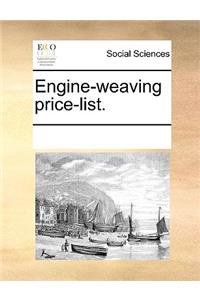 Engine-weaving price-list.