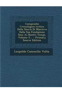 Compendio Cronologico-critico Della Storia Di Mantova Dalla Sua Fondazione Sino Ai Nostri Tempi, Volume 5...