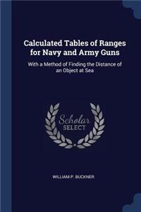 Calculated Tables of Ranges for Navy and Army Guns