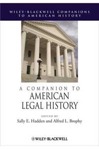 A Companion to American Legal History